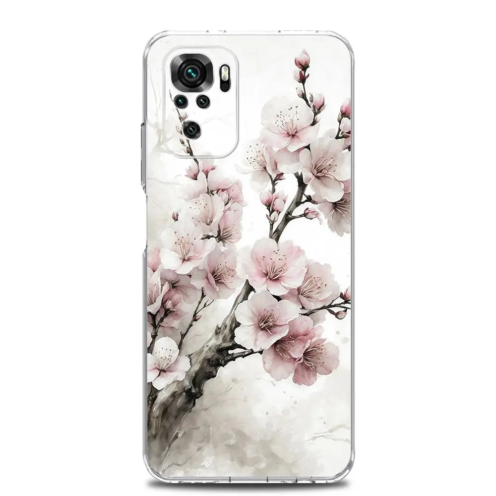 Cherry Blossom Tree Clear Phone Case Cover