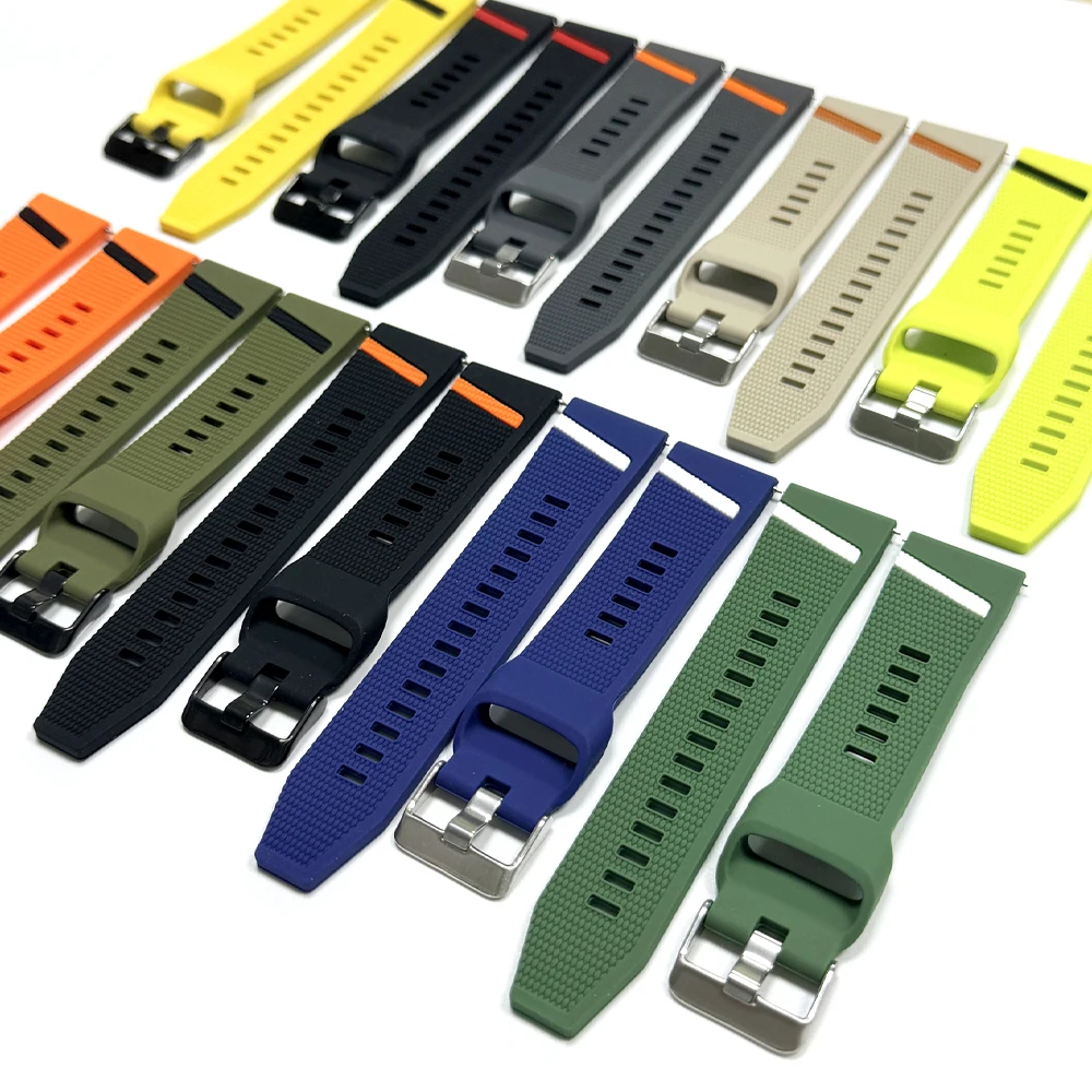 Silicone Sport Bracelet - 22mm Watch Strap