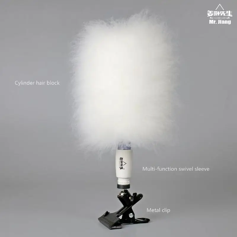 Pet Wig Grooming Cylinder Pack of 5 tablets model dog for pet grooming Pet Groomer Practice ( no mannequin)