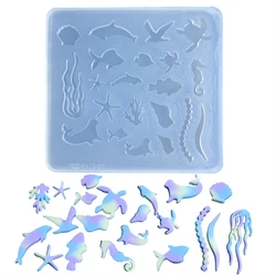 Formy do odlewania żywicy Potrząsająca część formy Formy o tematyce oceanicznej DIY Formy do rękodzieła Materiał silikonowy do