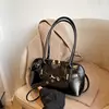 Retro Handheld Commuter Bag Women's Autumn Winter 2024 New Trendy Underarm Bag Large Capaci Bowling Bag Faionable Daily Use