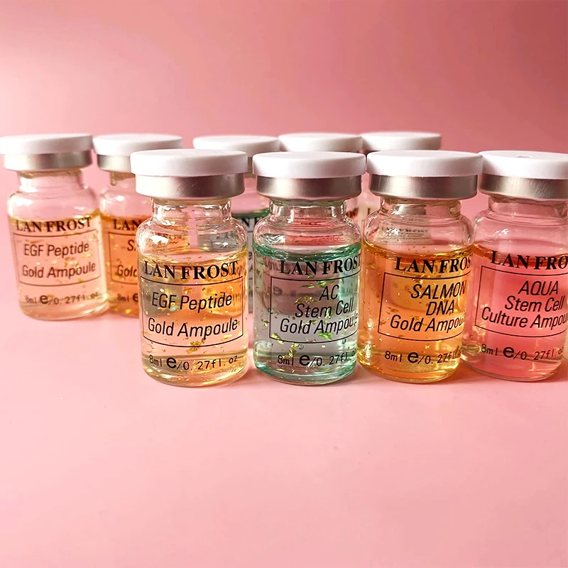 12 vials 8ml BB Glow Makeup Set Lan Frost Salmon DNA/Niacinamide Facial Skin Care Serum Ampoule Foundation Essential Cosmetics makeup set makeup kit face skin care kit facial serum essence
