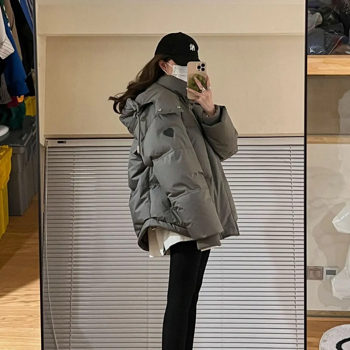 Winter Korean Warm Cotton Padded Jackets Thicken Snow Wear Hooded Parkas Women Windbreaker Oversized 80kg Casual