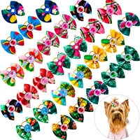 20PCS Dog Hair Bows Pet Dog Boutique Bows Rubber Bands Hair Bowknot Decorate for Dogs Groomining Cat Dog Pet Supplies 1