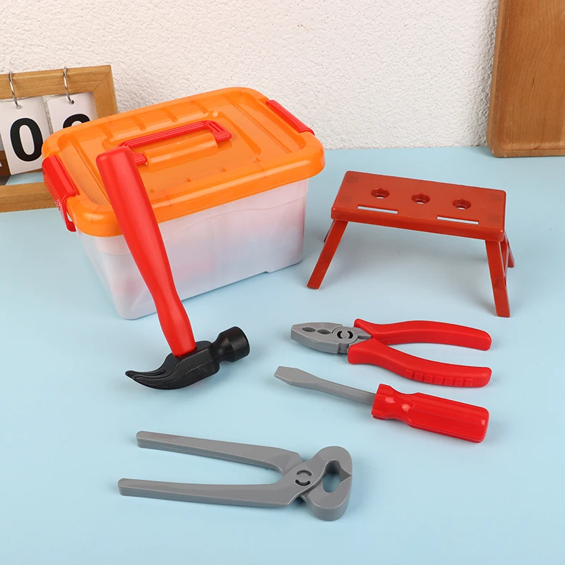 Kids Toolbox Kit Educational Toys Simulation Repair Tools Toys Drill Plastic Game Learning Engineering Puzzle Gifts For Boy