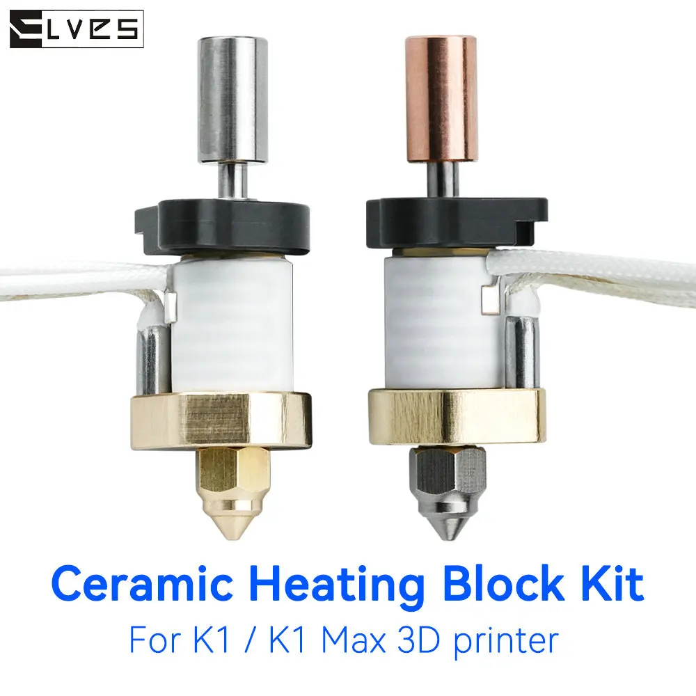 BimetallicThroatHotendKitCeramicHeatingBlockKit320Thermistor