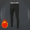 Warm Pants For Men With Plush And Thickened Autumn And Winter High Elasticity, Tight Fitting Sports Bottoms And Slim Fitting Pan 1