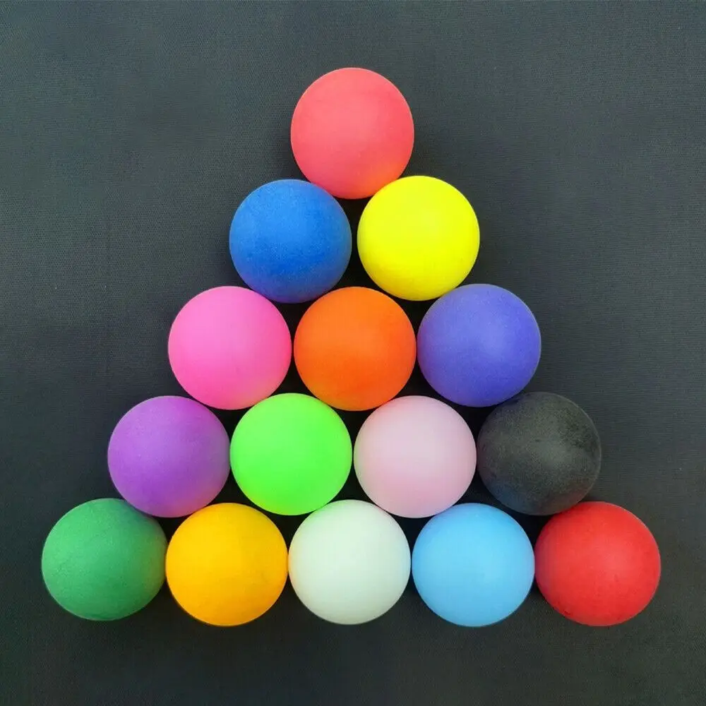Description Picture 5 of item30/50Pcs Ping Pong Balls 40Mm Frosted Mixed Colours Game Table Tennis Balls Durable Seamless