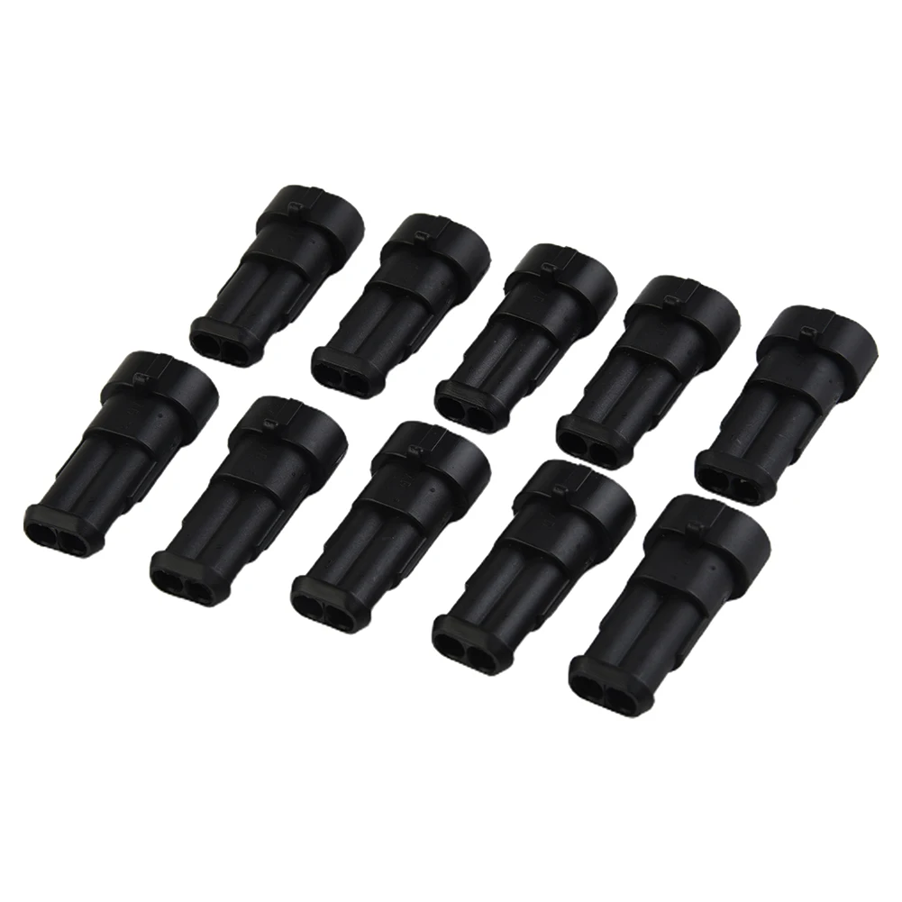 

Male Female Terminals Set Connector 10pcs 2-Pin Way Car Auto Waterproof Electrical Plug Socket Wire Kit Accessories Durable