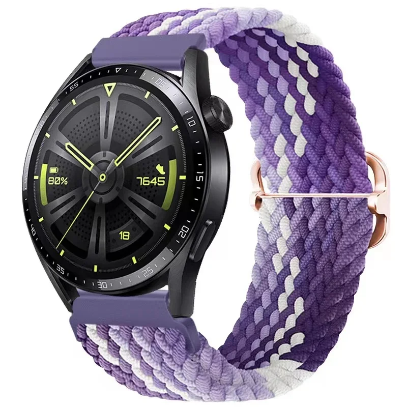 Nylon Braided Watch Strap - Durable Fabric Bracelet Wristband