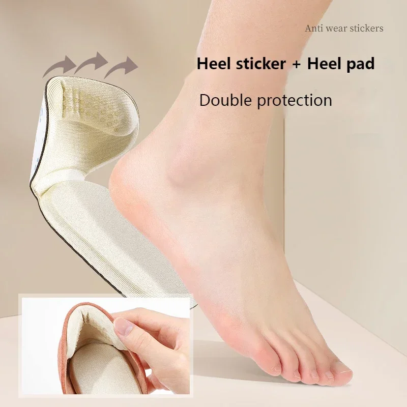 Heel Stickers Cushion Heel Protector for Shoes T Shape Sponge Shoe High Heels Inserts Heel Pads Shoe Adjuster Women Half Insoles