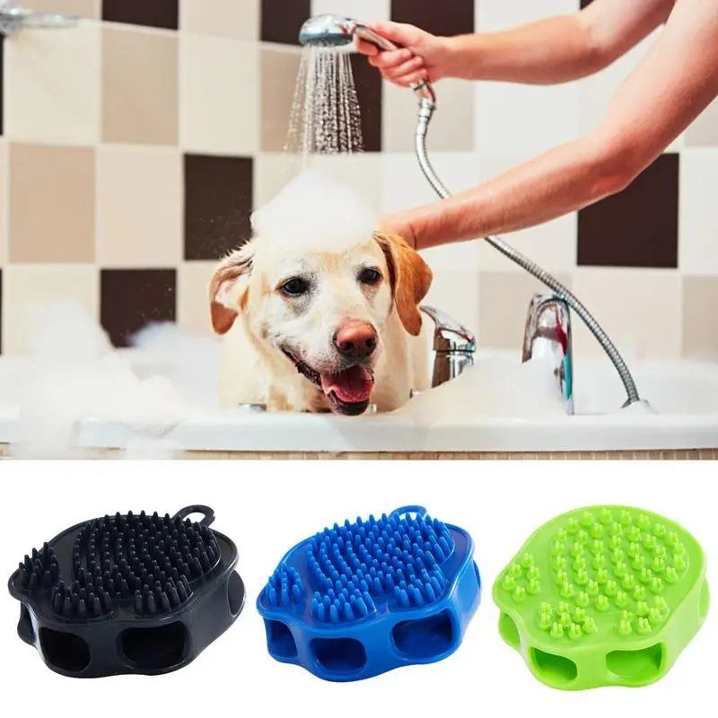 

Dog Bath Brush Massage Double Sided Pet Cleaning Massager Brush 2pcs Grooming Scrubber Pet Accessories For Dogs Cat Puppy Kitten