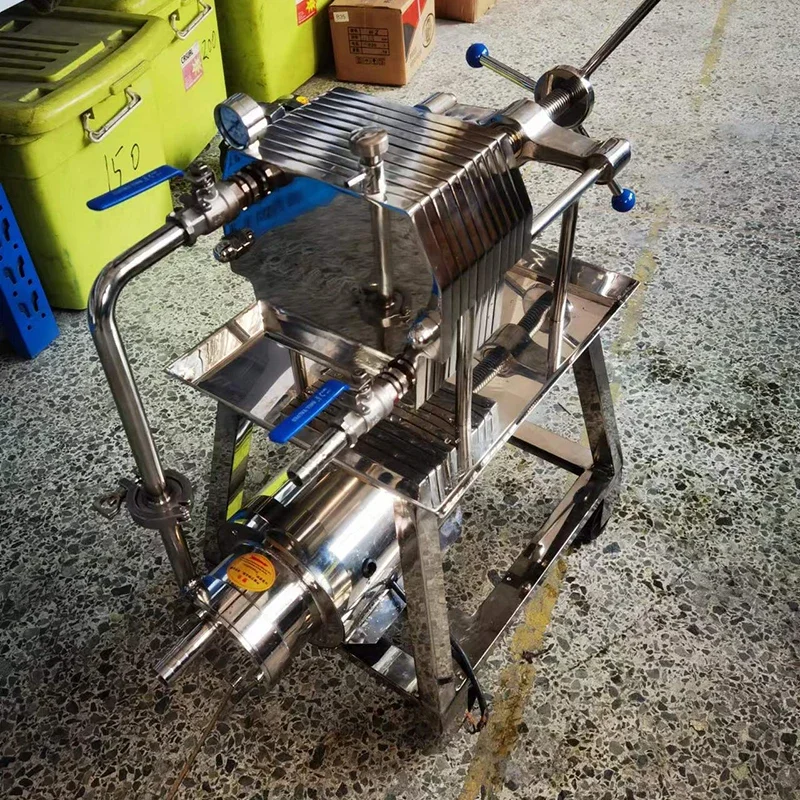 200 type Stainless Steel Filter Press Filter Machine Lab Filtration Equipment