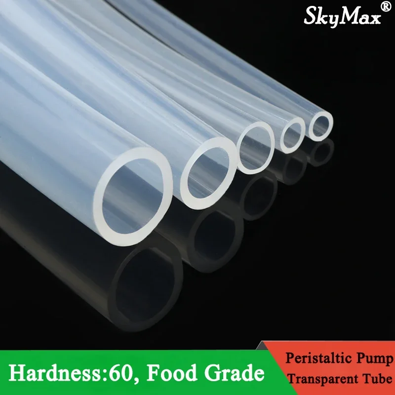 1M Peristaltic Pump Tube ID 0.8 1 1.6 2 2.4 3.2 4.8 6.4 7.9 9.6 mm Soft Silicone Hose Flexible Food Grade Nontoxic Transparent peristaltic pump silicon tube food grade tube food grade peristaltic pump tube silicone tube hose pipe