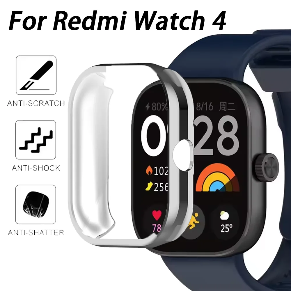 Premium TPU Silicone Protective Case for Smartwatch - Full Cover Shell Accessories