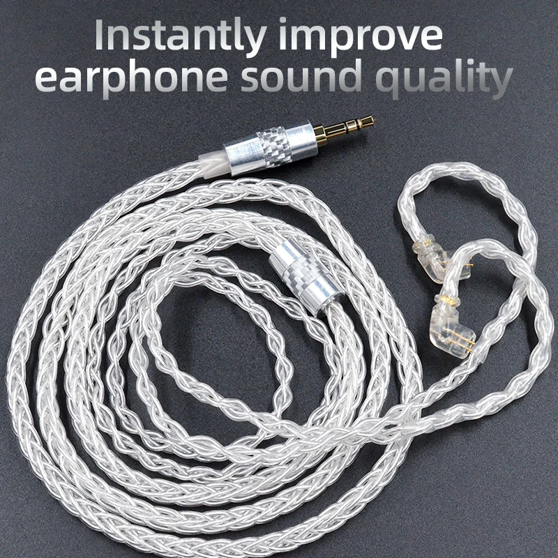 KZ OFC Silver Plating Upgrade Cable 