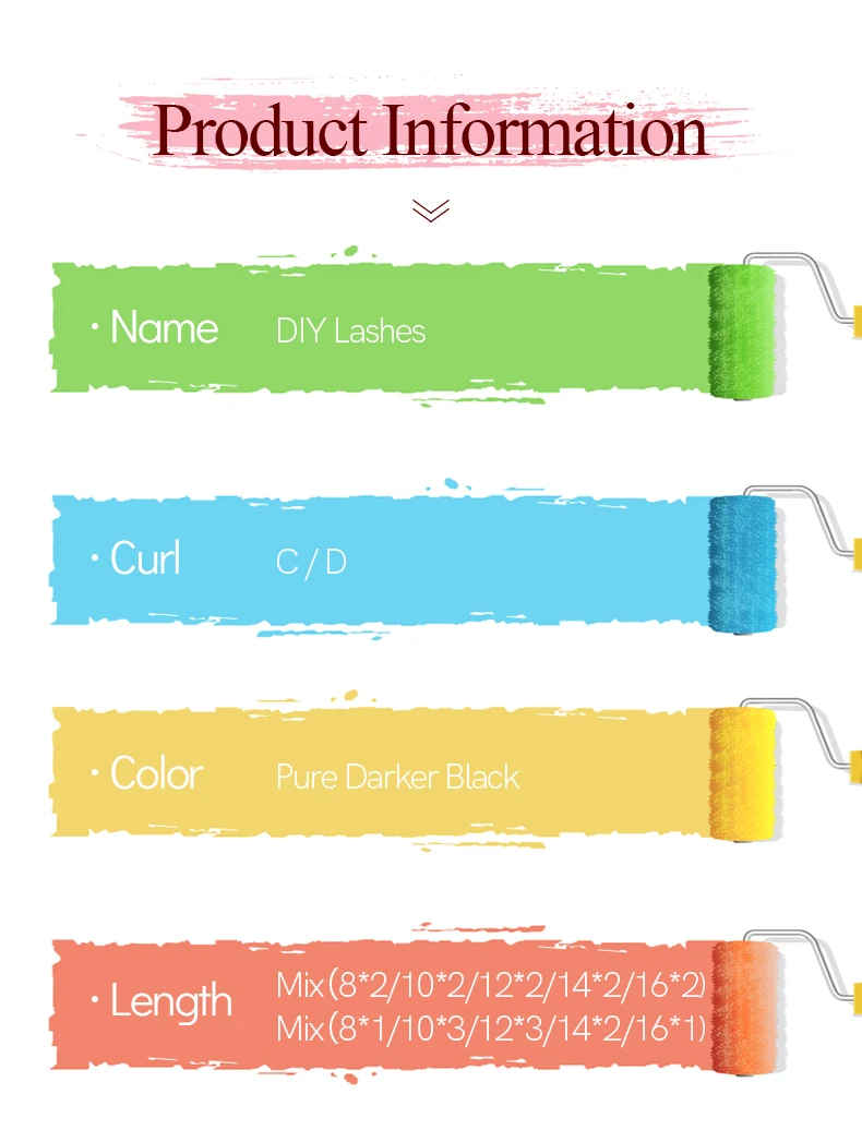 Description Picture 3 of itemH&L SINCE 1990 DIY Segmented false eyelashes Individual Lashes Women's Makeup Products Cosplay Lashes