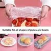 100/200/300 Pcs Disposable Shower Cap for Extension Clear Beauty Hair Hat Shower Cap Elastic Mesh Shape Waterproof Bath Hat 4