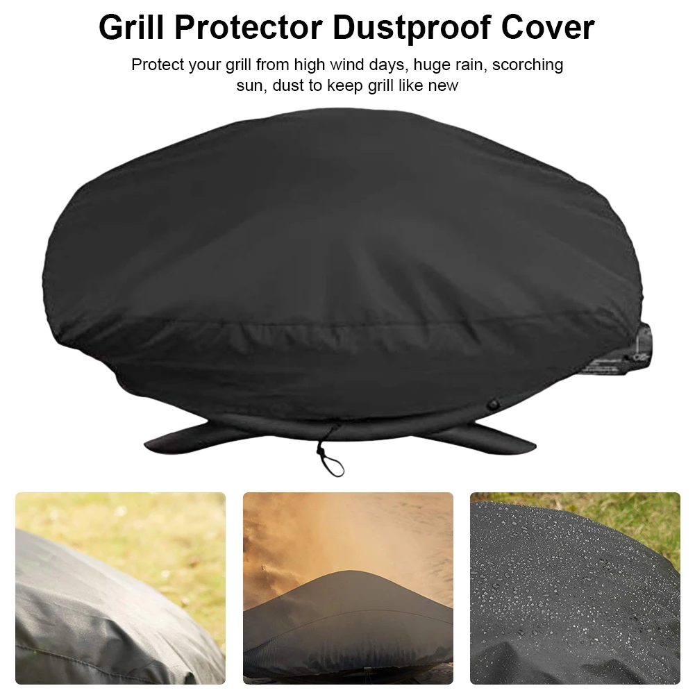 Grill Protector Dustproof Cover Waterproof Gill Cover for Outdoors Garden Courtyard for Weber 7110 Q1000 Series Grill