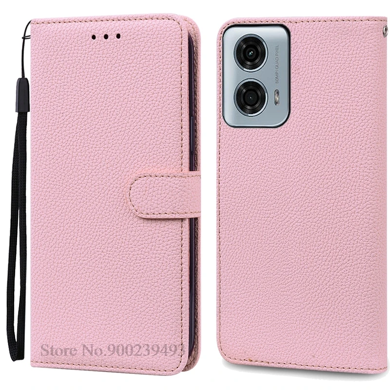 Leather Wallet Flip Case for Moto G24 Power – Stylish Protective Cover