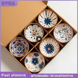 Luxury Baby Adult Dish Ceramic Japanese Style Cute Tableware Set Underglaze Color Process Fruit Food Feeding Bowl Gift Creative