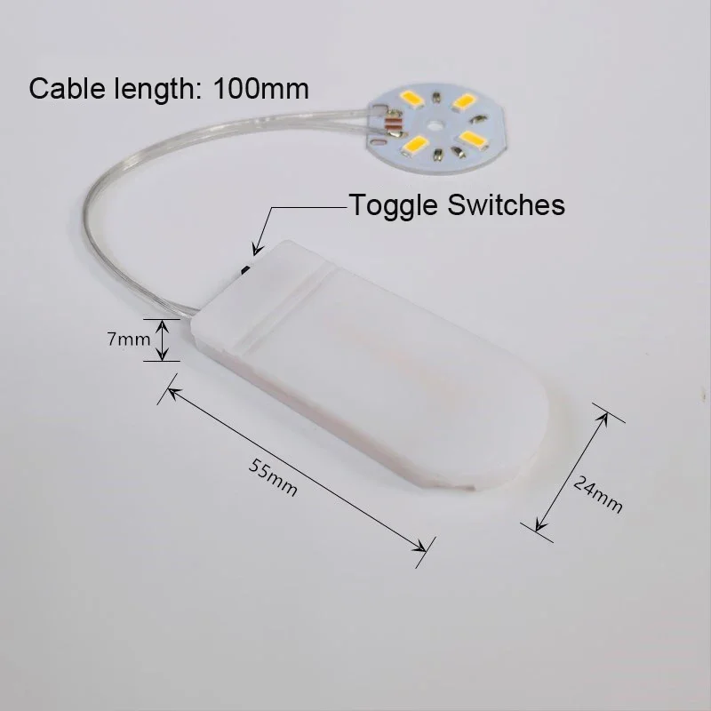 Mini DIY Small Bulb Handmade Luminous Button Lamp Beads Color Flashing LED Electronic Light 3