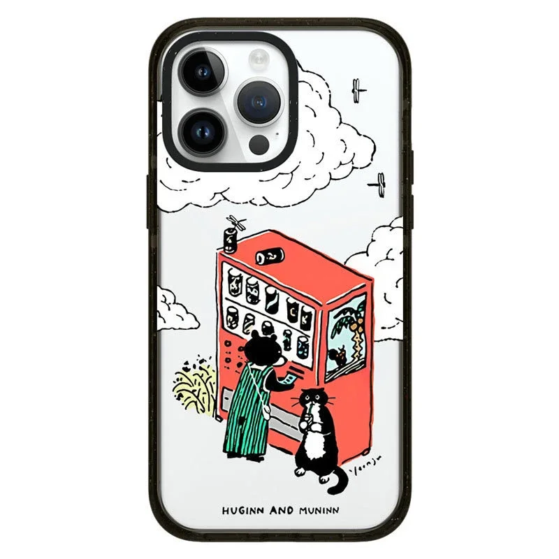 

Acrylic Teapot Black Cat Phone Case Cover for IPhone 14 13 12 11 15 Pro Max Case for IPhone 15 Pro Max