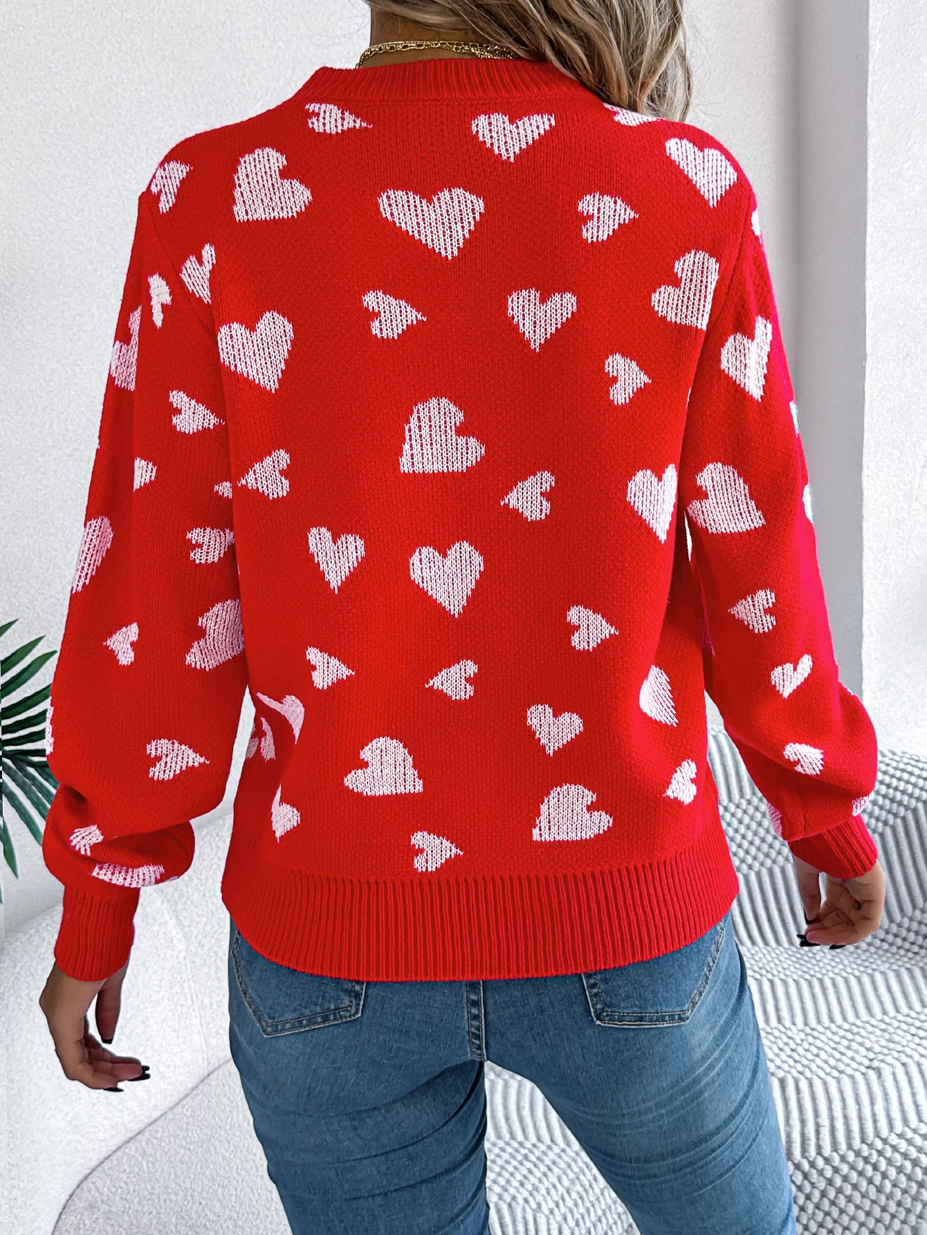 Autumn Winter Long Sleeved Pullover Sweater for Women