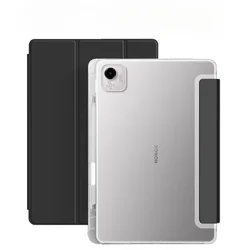 Clear TPU Tablet Case with Pen Slot for Honor Pad V9 11.5 (Black)