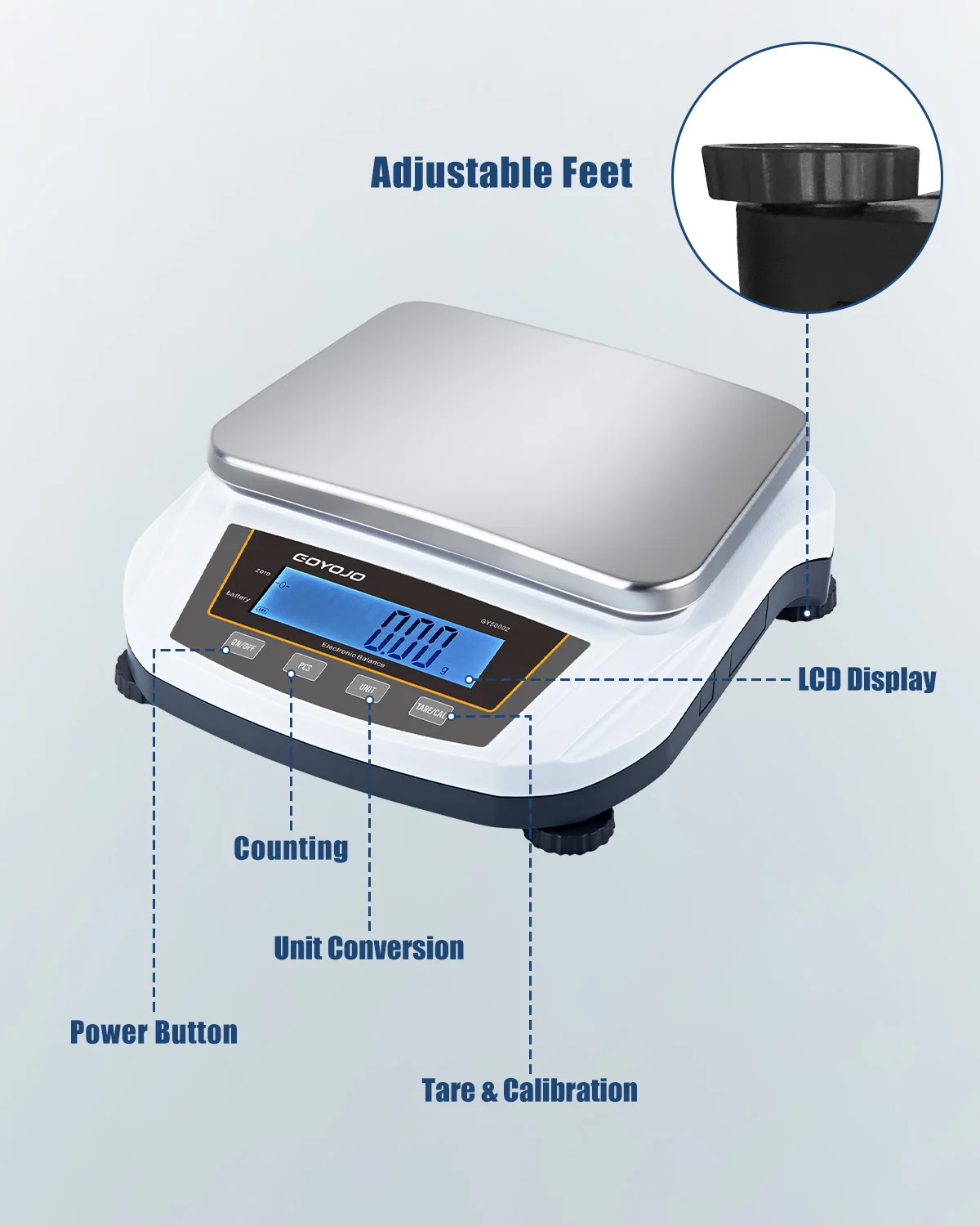 5kg Precision Jewelry Scale 0.01g Lab Digital Electronic Analytical Balance CE C