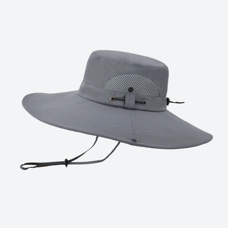 

Breathable Fisherman Caps For Women Men Summer UPF50+ Sun Hats Wide Brim Bucket Hat For Hiking Fishing Male Outdoor Boonie Cap