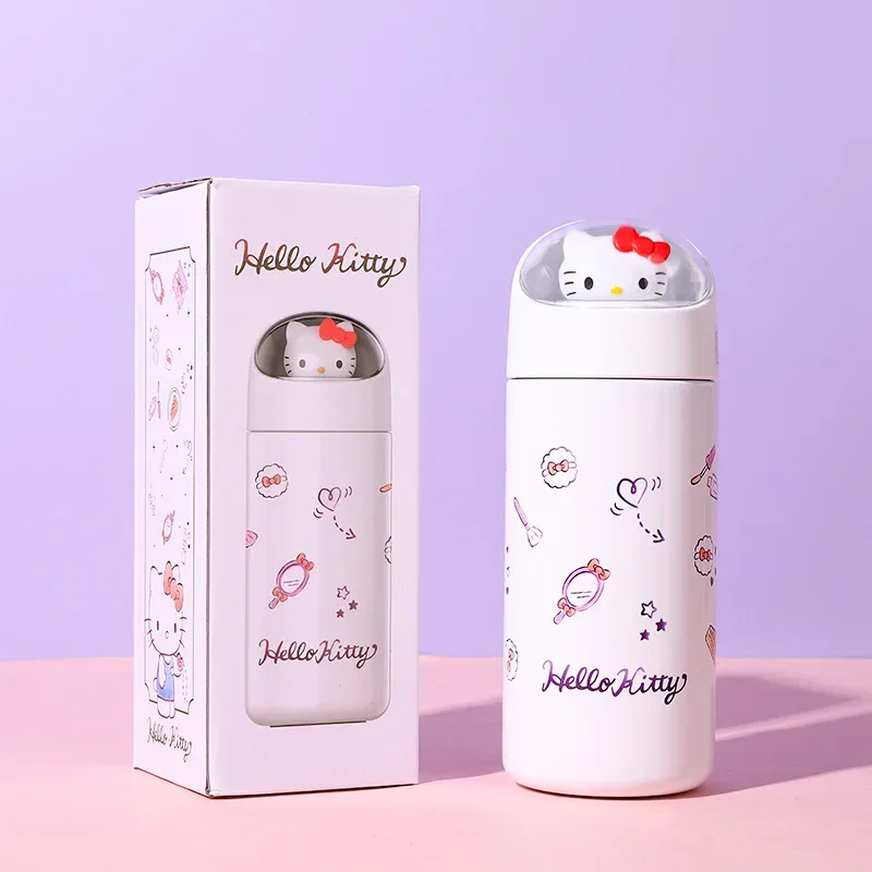 350ML Mini Hellokitty Kuromi Thermos Water Bottle Portable 316 Stainless Steel Kawaii Insulated Cup Mug Office Vacuum Flasks stainless steel thermos cup