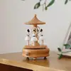 Wind Up Musical Box Wooden Music Box Wood Crafts Retro Birthday Gift Vintage Home Decoration Accessories Valentine's Day Gift 3