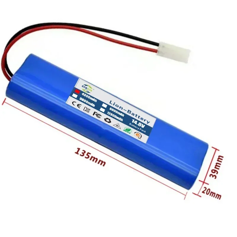 14.8V 12800mAh Battery Pack for Qihoo .360 S6 .Robotic Vacuum Cleaner Spare Parts Accessories Replacement Batteries. 2