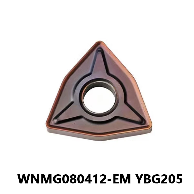 

Lathe Tool WNMG080412 WNMG080412-EM YBG205 High-Quality Carbide Inserts WNMG CNC Lathe Cutting Turning Tool WNMG Turning Blades