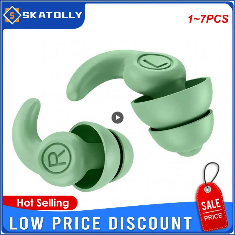 

1~7PCS Sports Dust Proof Swimming Swimming Accessories Silicone Ear Plugs Diving Accessories Earplugs Waterproof