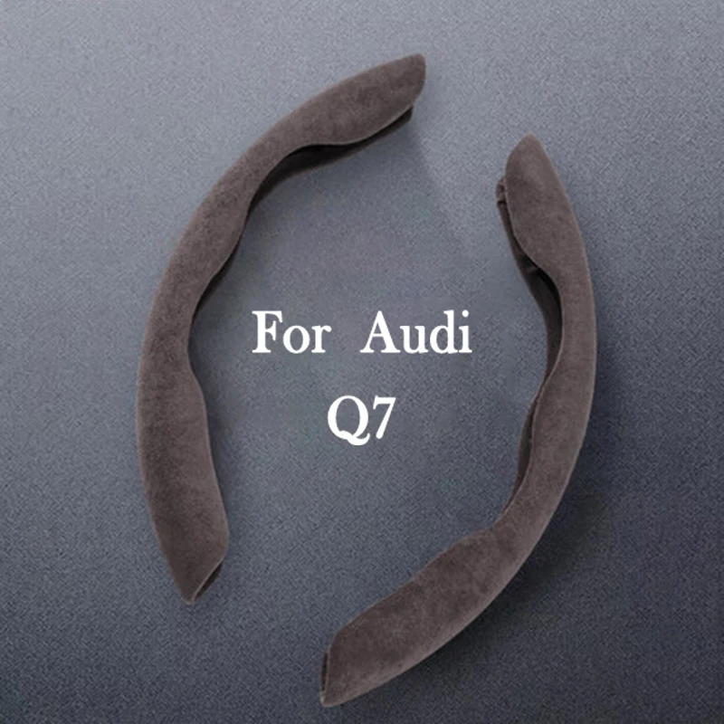 

For Audi Q7 Car Styling Genuine suede Steering Wheel Covers suede Accessories