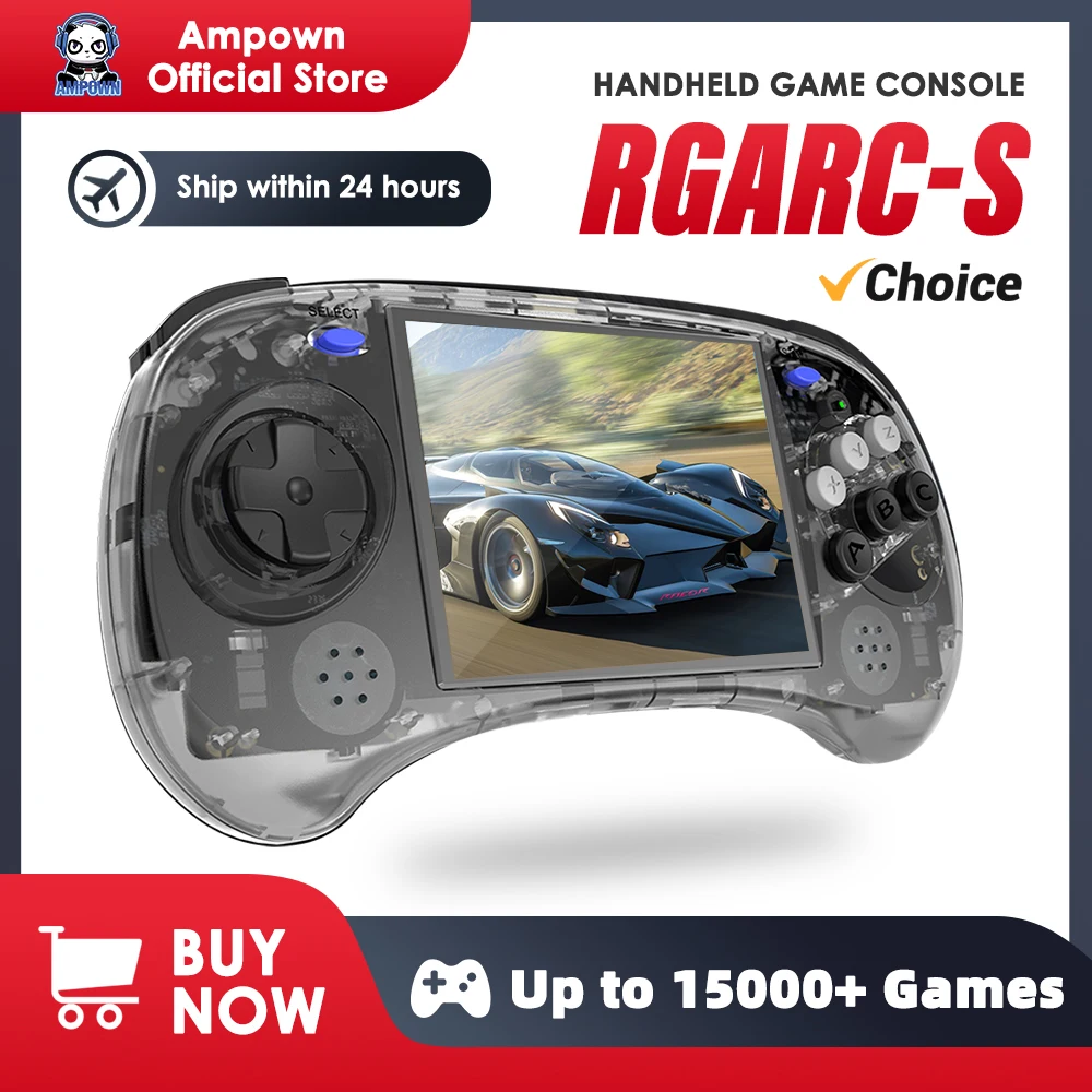 Anbernic RG ARC-S 휴대용 게임 콘솔, 4 인치 IPS 오픈 소스 리눅스 시스템, RGARCS 레트로 휴대용 비디오 에뮬레이터, 게임 콘솔 선물