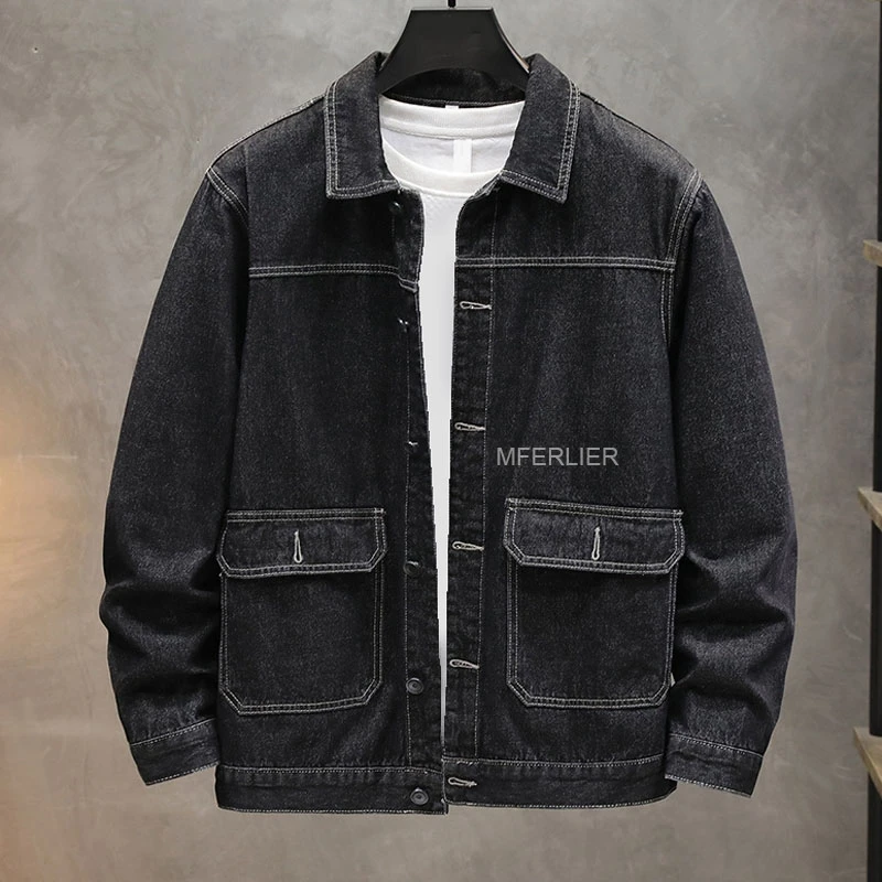 Autumn Spring 7XL 145kg Large Size Jackets 5XL 6XL Loose Coat Men 3