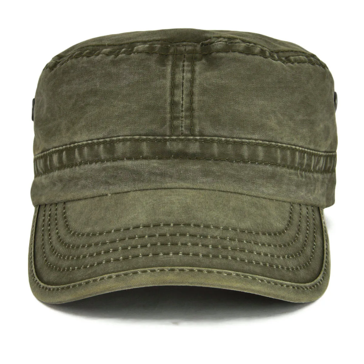 Flat Vintage Cap VOBOOM Washed Cotton Military Cadet Army Caps for Men Unique Design Adjustable Vintage Flat Top Hats with Air Hole,flat cap,flat vintage cap,cap hat