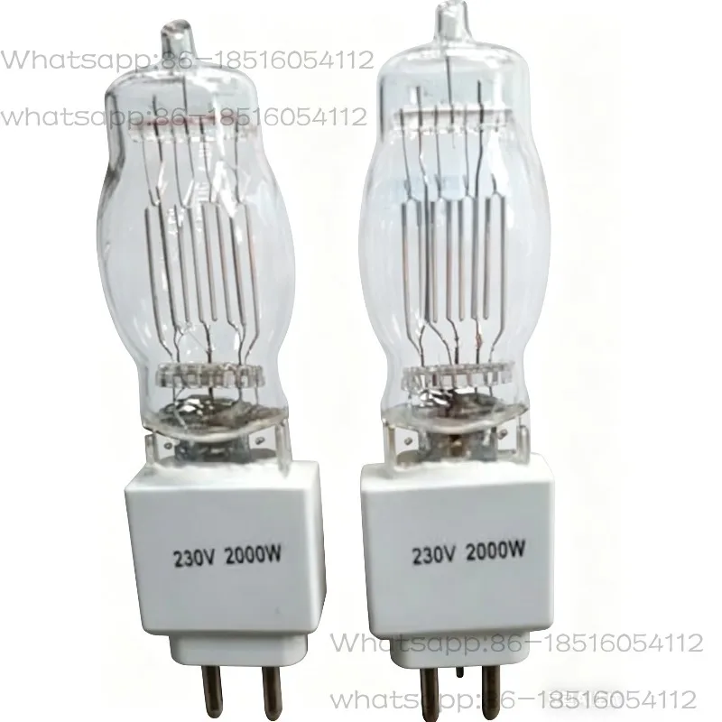 G15 230v 2000W 텅스텐 필라멘트 전구 GY16 G22 G38 영화 및 텔레비전 전구 소프트 라이트 스포트라이트 따뜻한 텅스텐