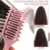 Curly Hair Brush Hollow out Curl Define Styling Brush Beard Comb Styling Detangling Brush Multi-purpose Home Styling Tools 3