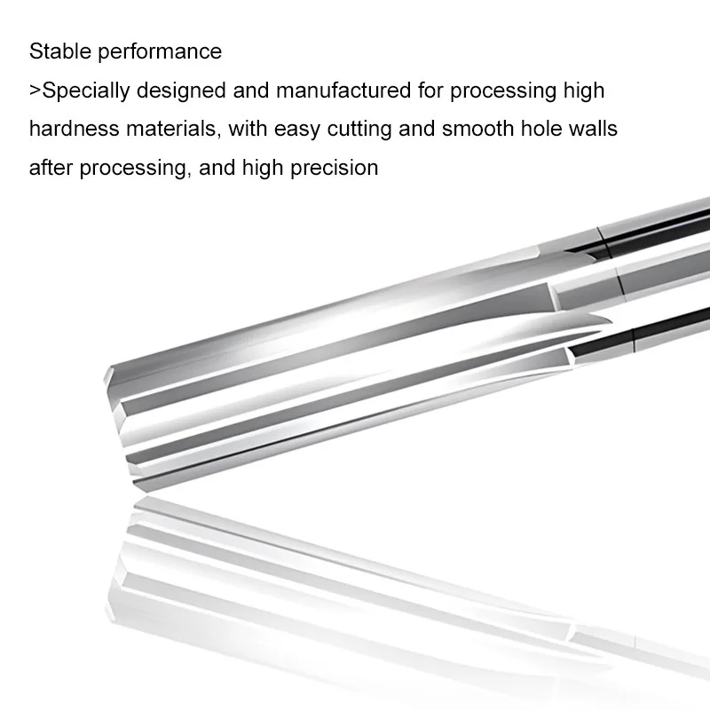 SHAZAM H8 Aluminum Tungsten Steel Carbide Reamer 2.0-20mm Straight Shank High-Precision Machine Reamer For CNC Machining Tools