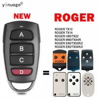 Clone ROGER TX12 TX14 H80/TX22 M80/TX44R E80/TX52R/2 E80/TX54R/2 Garage Door Remote Control Duplicator 433.92MHz Fixed Code 1