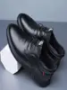 Kadeen Spring 2025 Men's Casual Leather oes Comfortable Faionable Busin Soft Bot Trendy Small Leather oes