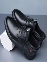 Kadeen Spring 2025 Men's Casual Leather oes Comfortable Faionable Busin Soft Bot Trendy Small Leather oes