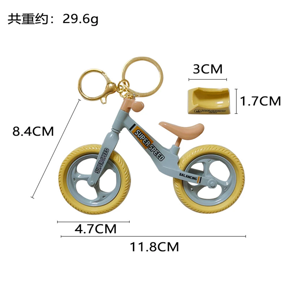 Funny Bicycle Keychain 360 Rotating Handlebar Detachable Seat Keyring Children'S Toys Sports Lover Gift Handbag Accessories