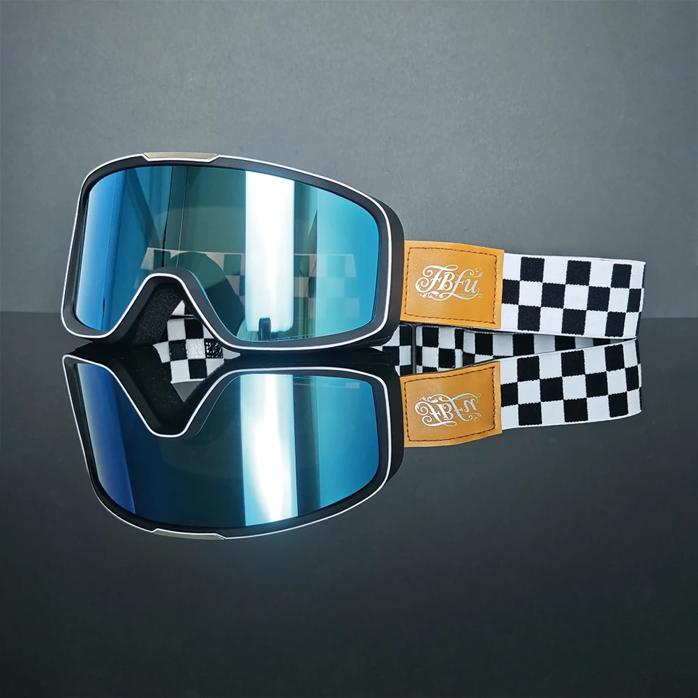 Scratch Resistant Motorbike Eyeglasses High Quality Lens Keep Clear View On Long Distance Outdoor Trip
