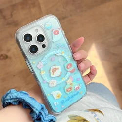 Adorable Rilakkuma Magnetic Stand Protective Phone Case with MagSafe Compatibility - iPhone 17 Pro Max (WN861 - 1)