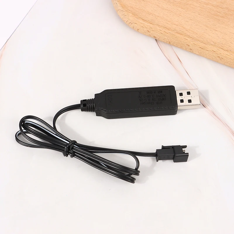 Cable Cargador USB 3.7V Con Conector SM-2P Para Coches RC, Aviones Y Barcos